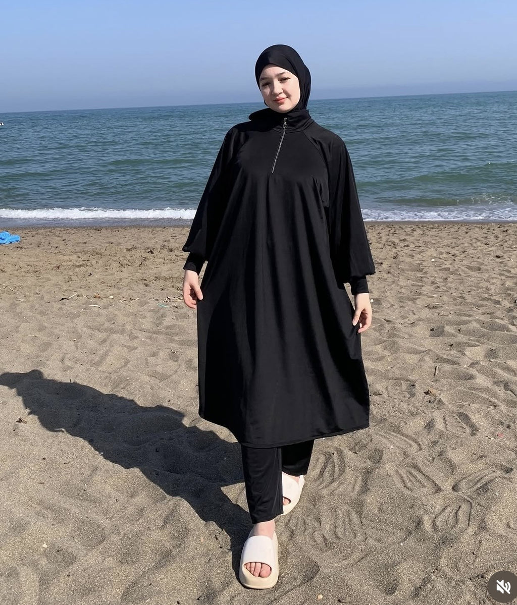 Burkini Charai Ample Premium - Séchage Rapide & Confort de Nage