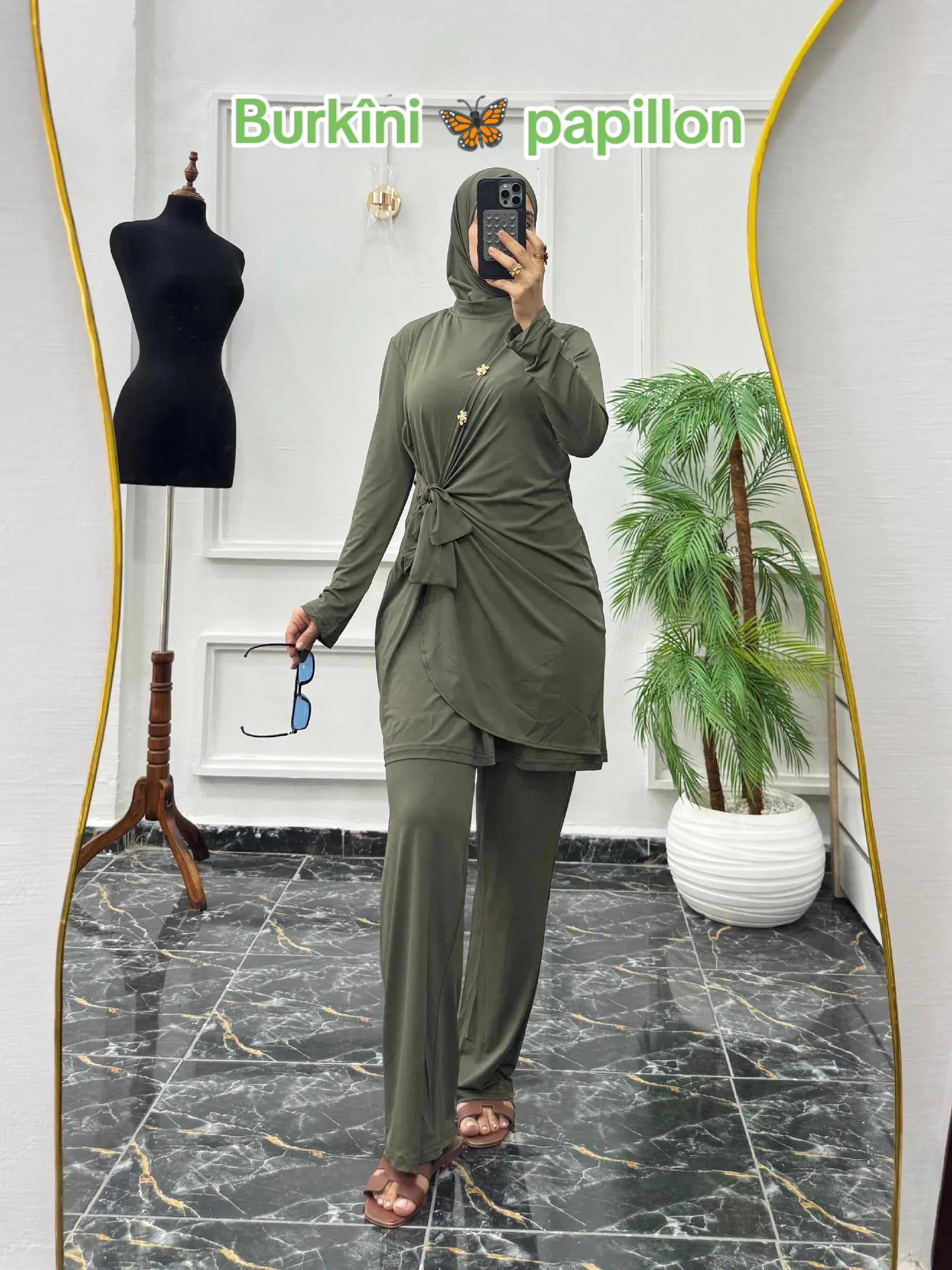 Ensemble 3 Pièces Fluide en Jersey – Tunique Drapée & Pantalon Large