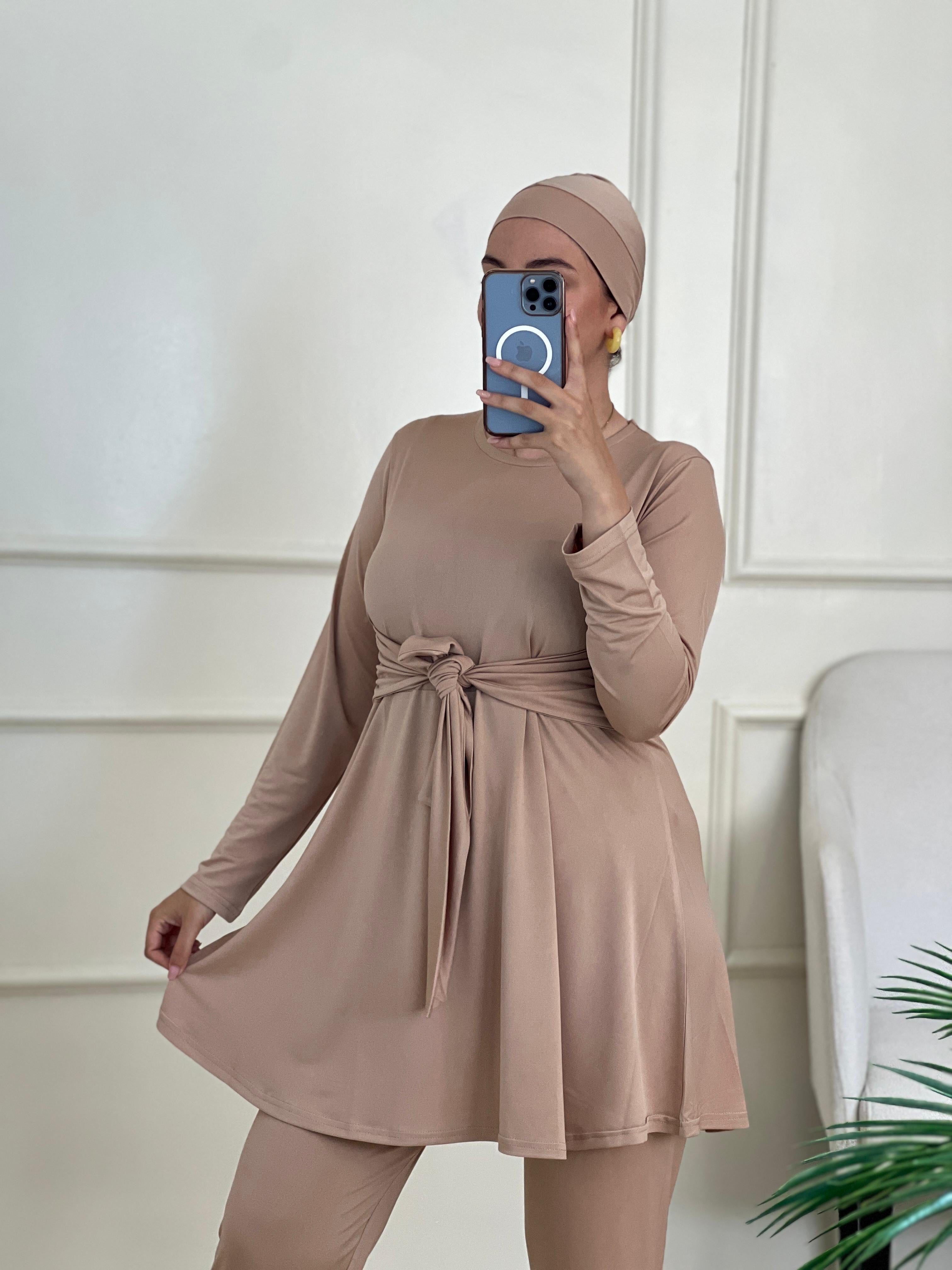 Burkini Élégant avec Ceinture – بوركيني بلحزام