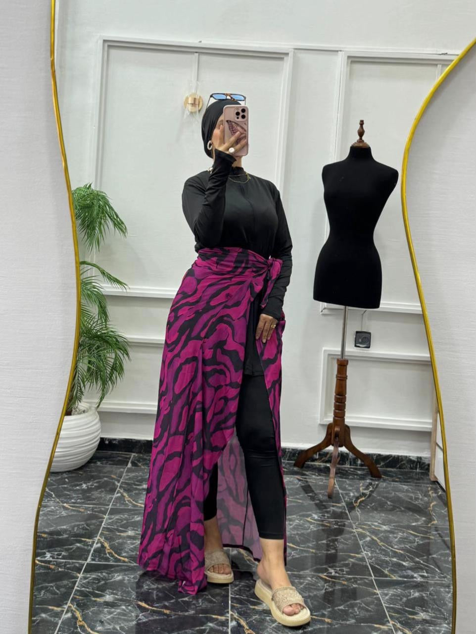 Burkini Premium avec Long Kimono de Bain – Séchage Rapide & Style Chic