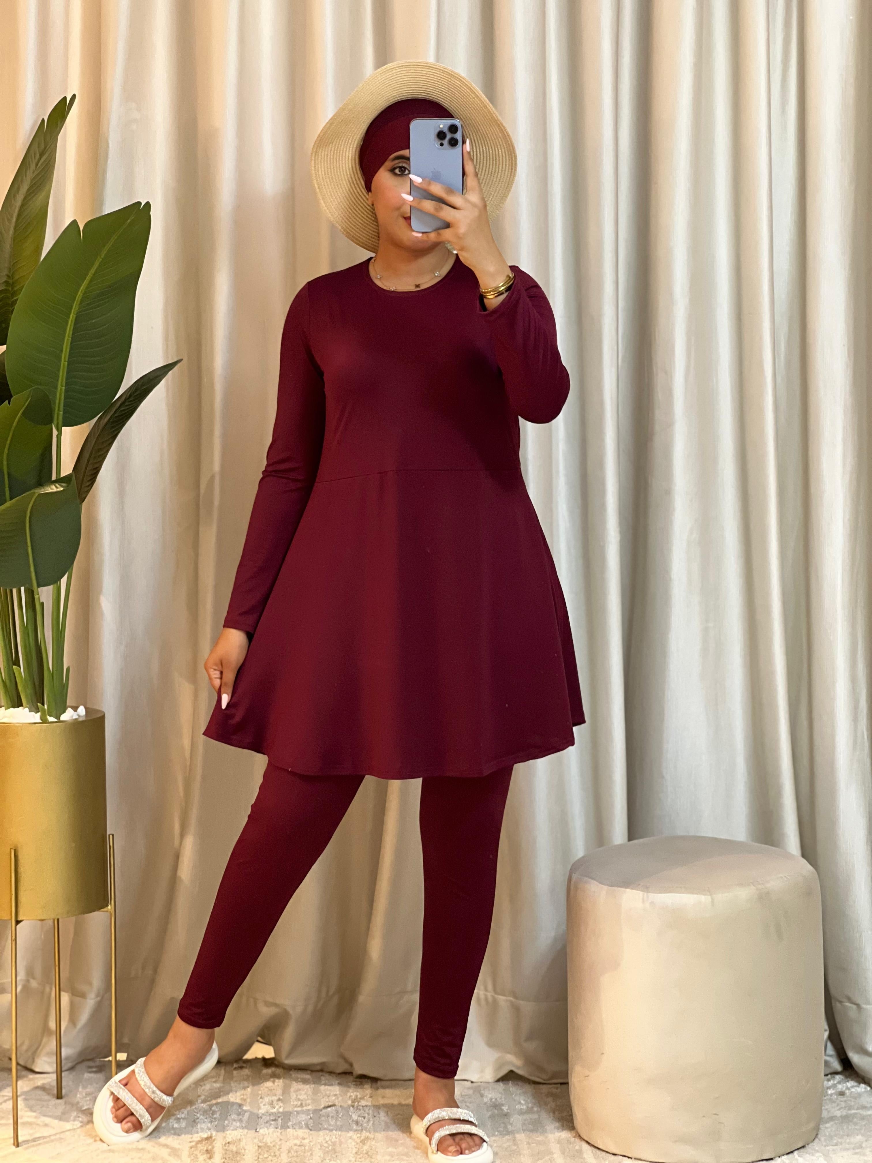 Burkini Cloche Simple – Tunique Évasée & Confort Absolu 🏖️✨ بوركيني كلوش سامبل