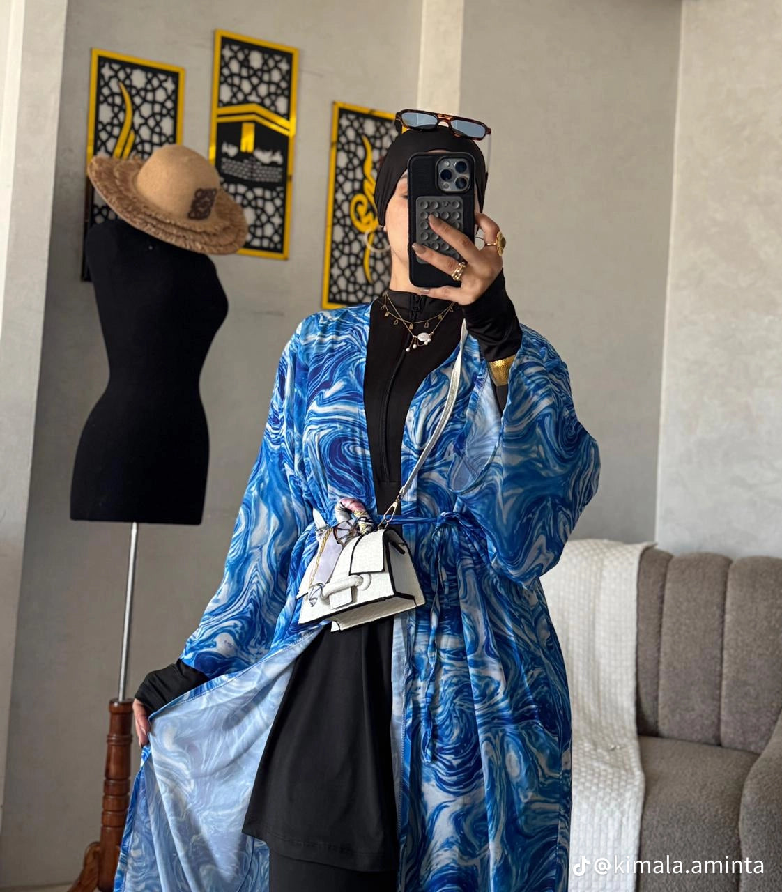 Burkini Premium avec Long Kimono de Bain – Séchage Rapide & Style Chic