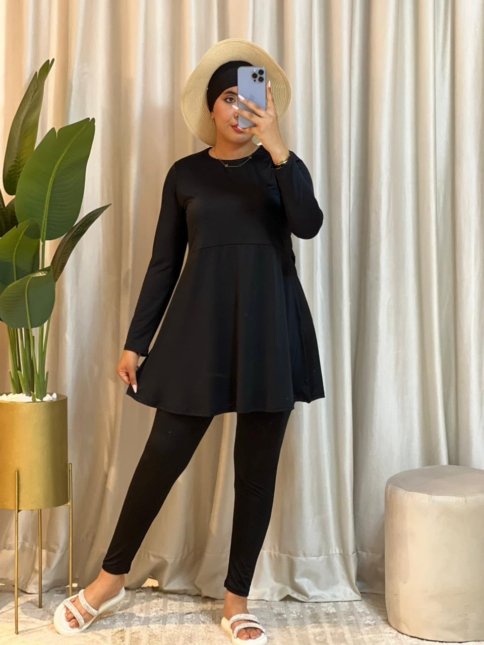 Burkini Cloche Simple – Tunique Évasée & Confort Absolu 🏖️✨ بوركيني كلوش سامبل