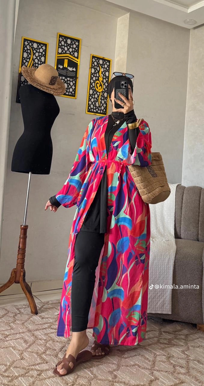 Burkini Premium avec Long Kimono de Bain – Séchage Rapide & Style Chic