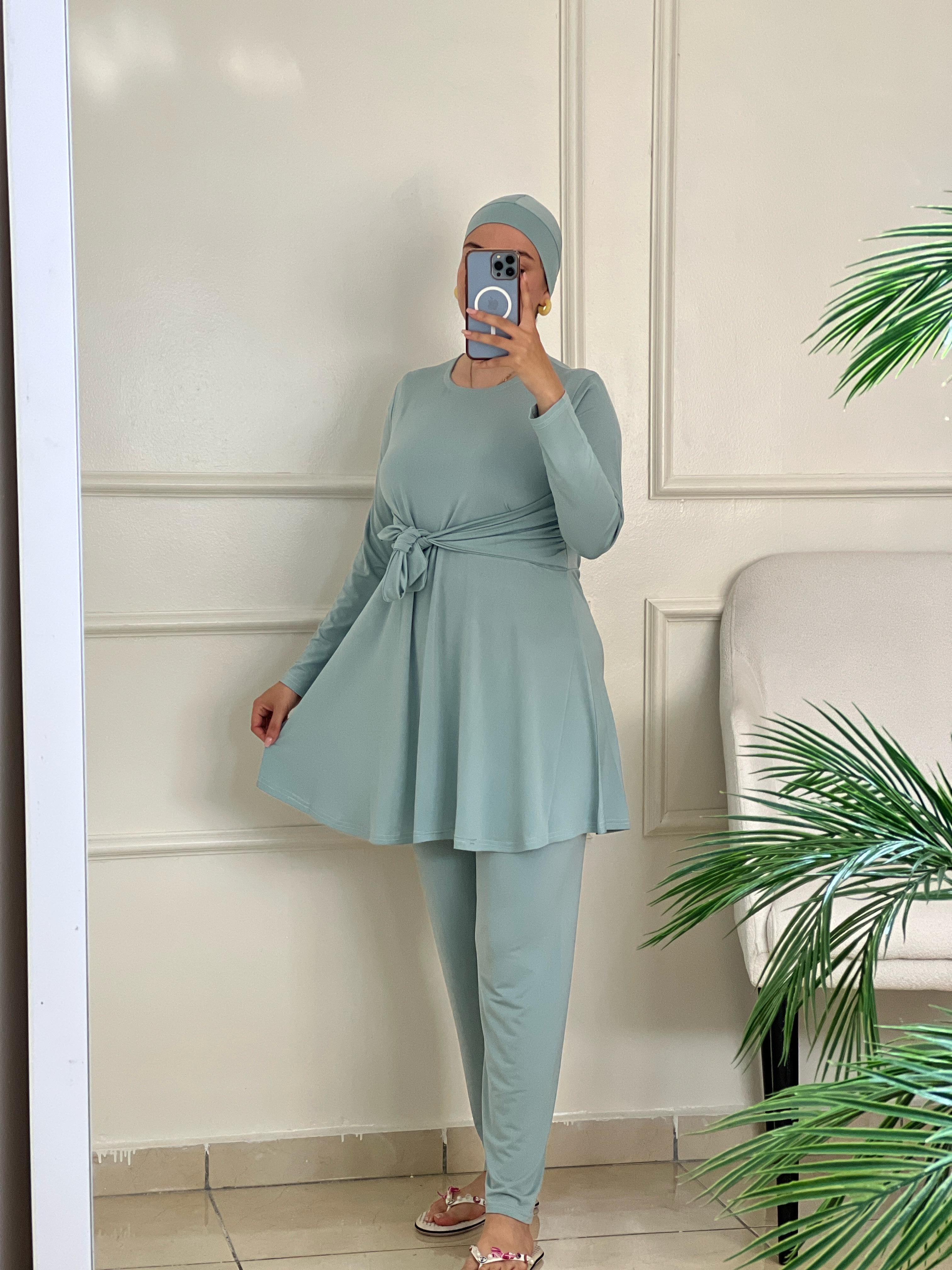Burkini Élégant avec Ceinture – بوركيني بلحزام