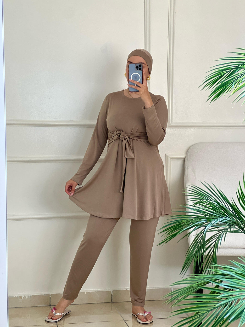 Burkini Élégant avec Ceinture – بوركيني بلحزام