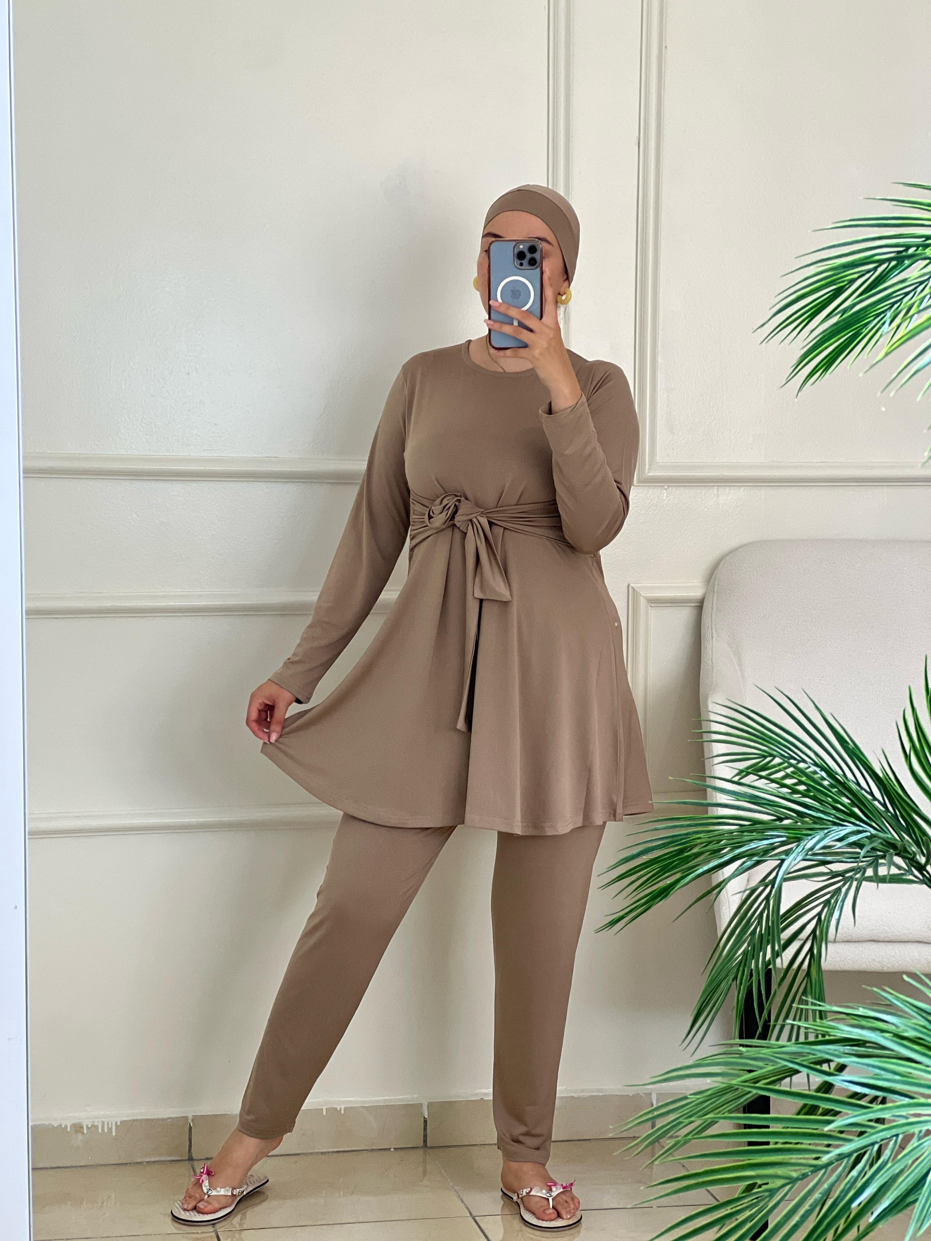 Burkini Élégant avec Ceinture – بوركيني بلحزام