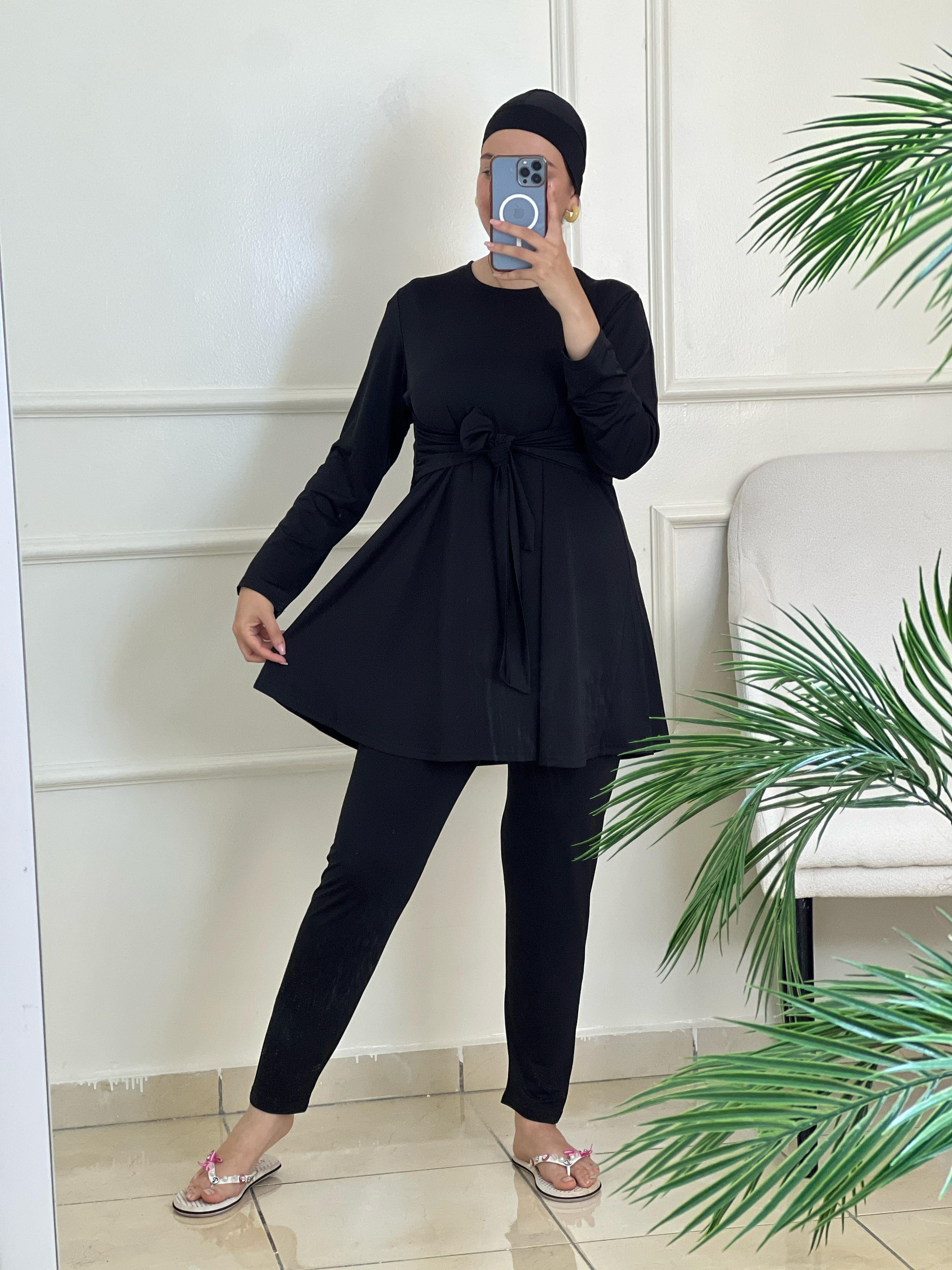 Burkini Élégant avec Ceinture – بوركيني بلحزام