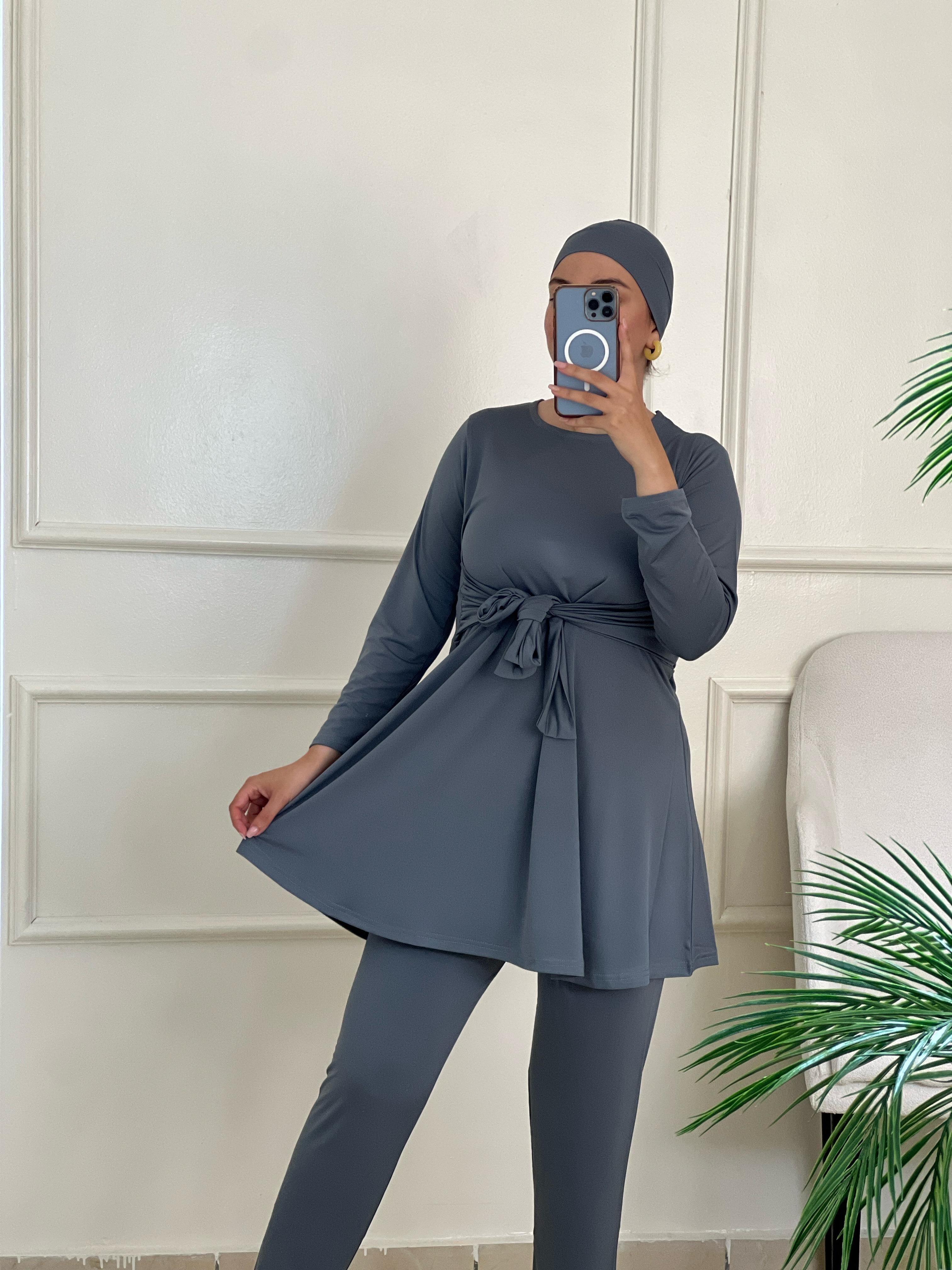 Burkini Élégant avec Ceinture – بوركيني بلحزام