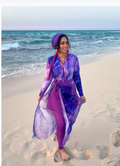 Burkini 4 Pièces Violet avec Jupon Voilé Amovible – Maillot de Bain Modeste Tendance