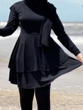 Burkini Patineuse à Volants Premium – Séchage Rapide & Style Évasé